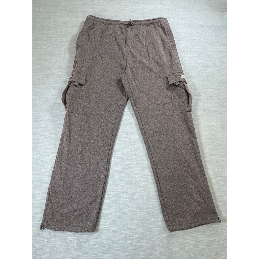 Dream USA Mens Cargo Sweatpants Charcoal Gray Fleece Joggers 5XL Heavyweight